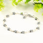 Small Hematite Star Link Bracelet for women.