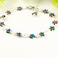 Small Rainbow Hematite Star Link Bracelet.