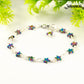 Small Rainbow Hematite Star Link Bracelet for women.