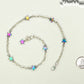 Rainbow Hematite Star and Chain Anklet