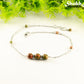 Natural Unakite Jasper and Chain Choker Necklace for women.