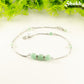 Natural Green Aventurine and Chain Choker Necklace for women.