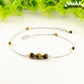 Natural Tiger's Eye and Chain Choker Necklace for women.