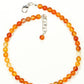 6mm Carnelian Crystal Choker Necklace