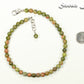 6mm Natural Unakite Choker Necklace