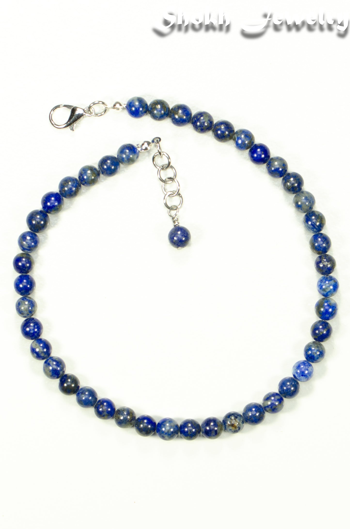 6mm Natural Lapis Lazuli Choker Necklace