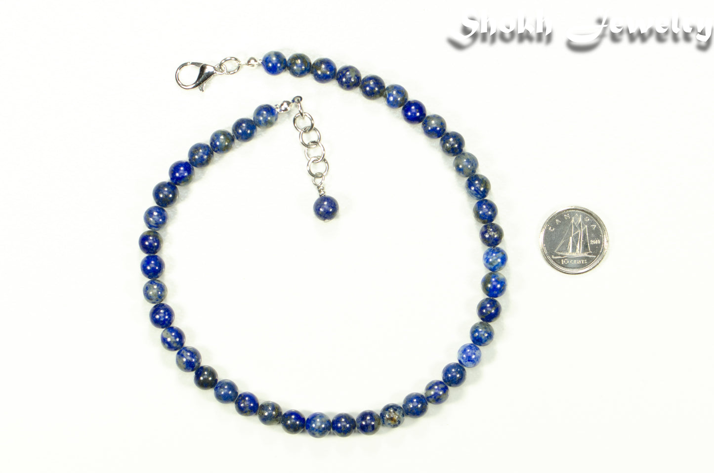 6mm Natural Lapis Lazuli Choker Necklace