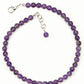 6mm Amethyst Crystal Choker Necklace