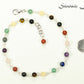6mm Chakra Gemstone Link Choker Necklace