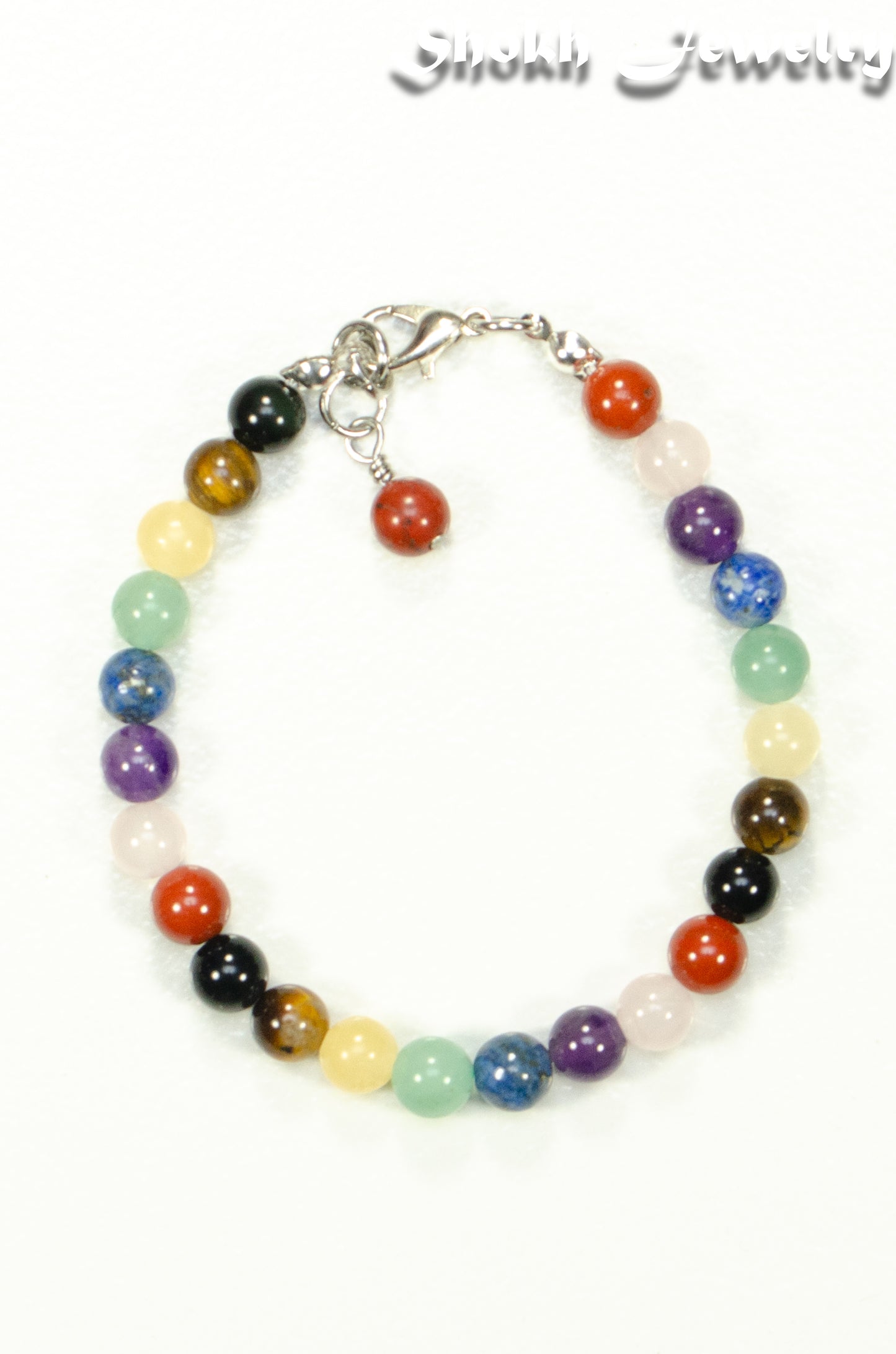 6mm Chakra Gemstone Bracelet with Clasp