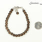 6mm Smoky Quartz Bracelet with Clasp
