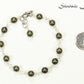 6mm Natural Pyrite Link Bracelet with Clasp