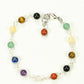 6mm Chakra Gemstone Link Bracelet with Clasp