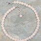 6mm Rose Quartz Crystal Choker Necklace
