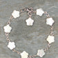 Natural Seashell Flower Link Bracelet