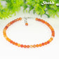 6mm Carnelian Crystal Choker Necklace
