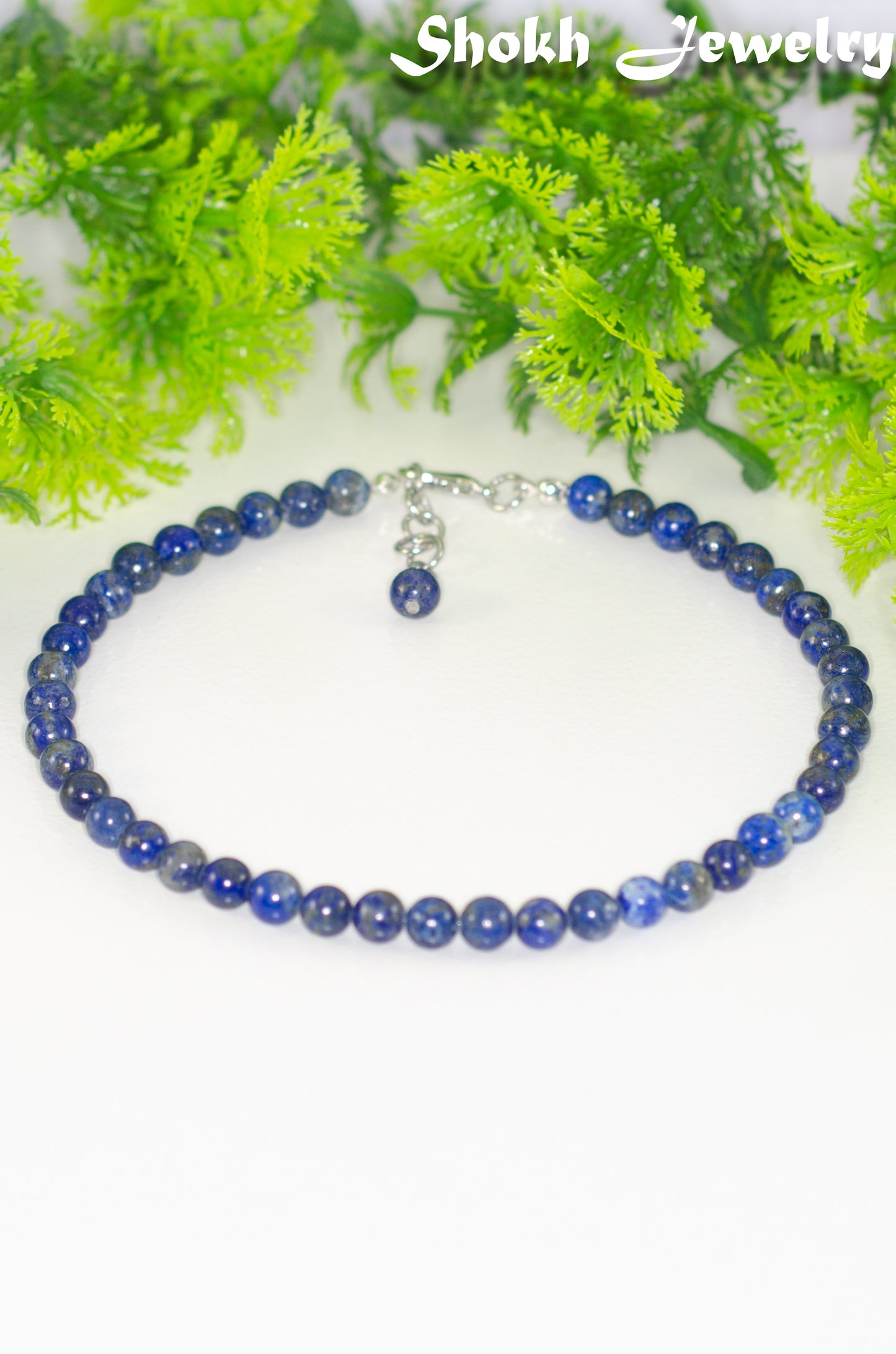 6mm Natural Lapis Lazuli Choker Necklace