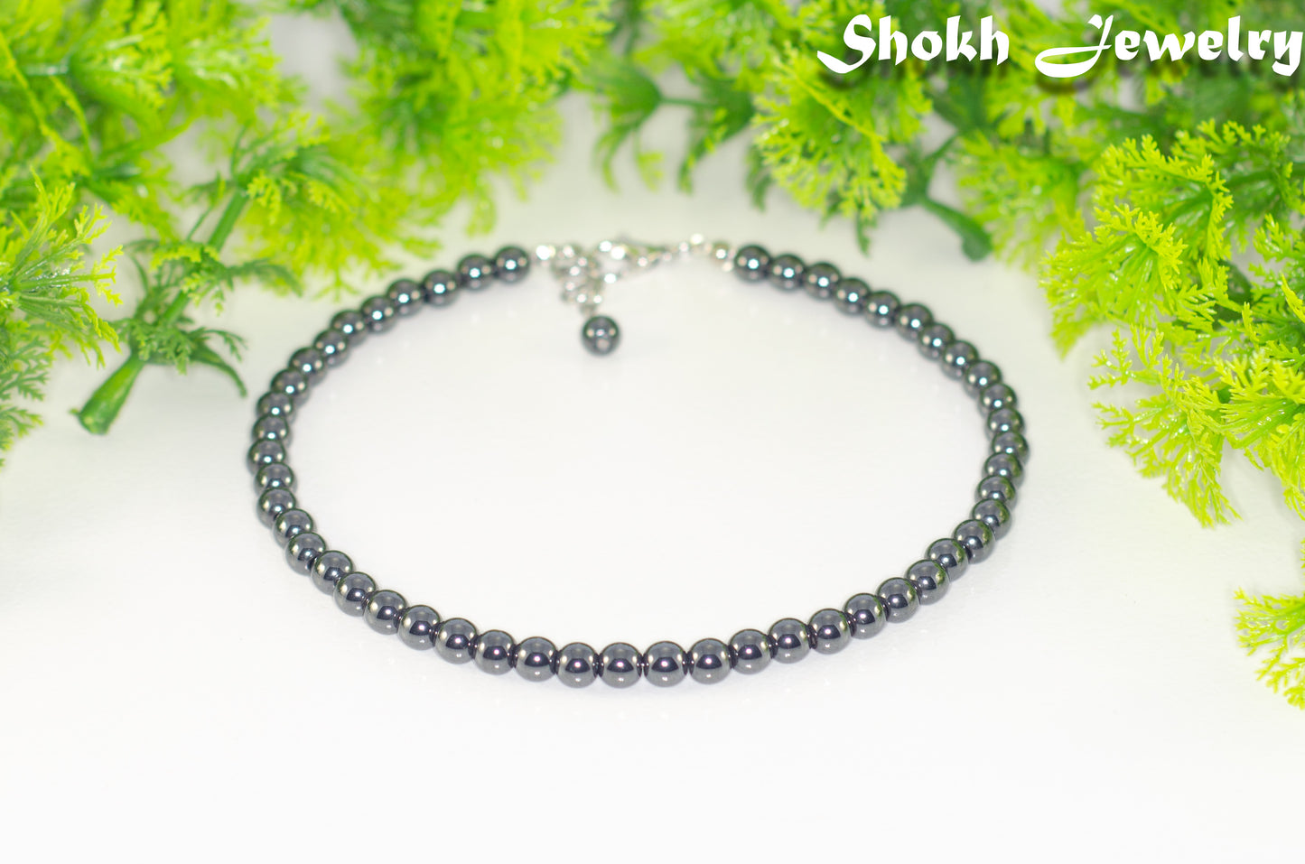 6mm Natural Hematite Choker Necklace