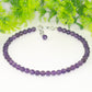 6mm Amethyst Crystal Choker Necklace
