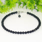 6mm Black Obsidian Crystal Choker Necklace