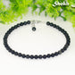 6mm Black Obsidian Crystal Choker Necklace