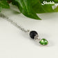 Lava Rock and Heart Shaped August Birthstone Choker Necklace.