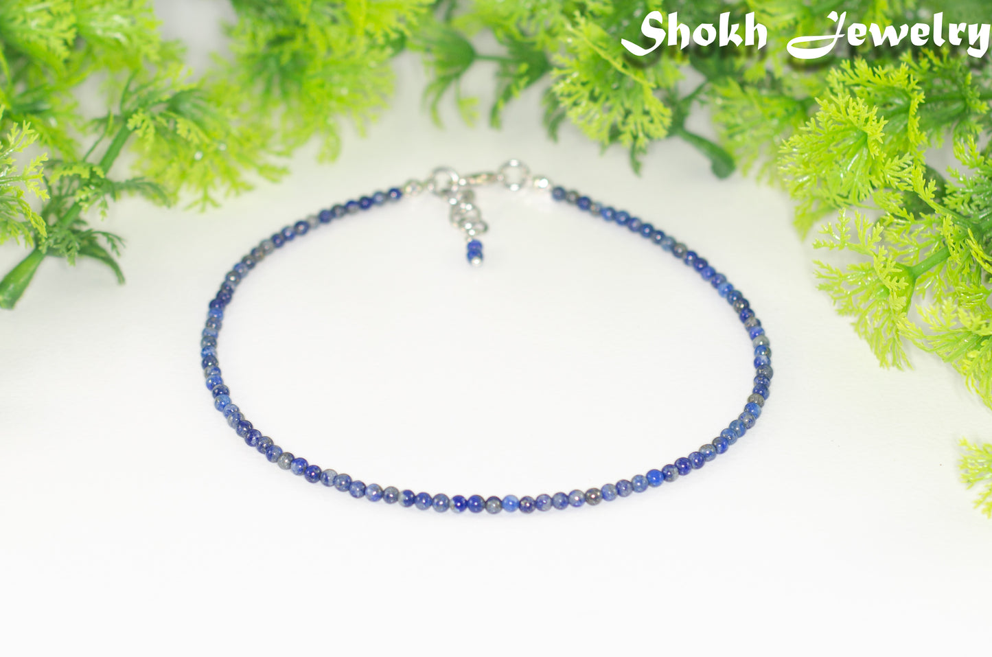 3mm Natural Lapis Lazuli Choker Necklace