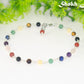6mm Chakra Gemstone Link Choker Necklace