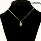 12mm Green Aventurine Pendant Necklace displayed on a bust.