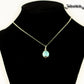 12mm Turquoise Howlite Pendant Necklace displayed on a bust.