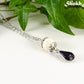 Lava Rock and Teardrop February Birthstone Choker Necklace.