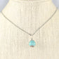 12mm Turquoise Howlite Pendant Necklace displayed on a bust.