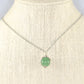 12mm Green Aventurine Pendant Necklace displayed on a bust.