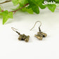 Antique Bronze Binocular Charm Earrings for women.