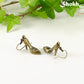 Antique Bronze High Heel Shoe Charm Earrings for women.