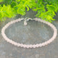 6mm Rose Quartz Crystal Choker Necklace