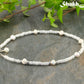 Freshwater Pearl and White Seed Bead Choker Necklace with Silver Plated Spacers.