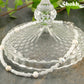 Freshwater Pearl and White Seed Bead Choker Necklace with Silver Plated Spacers.