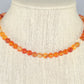 6mm Carnelian Crystal Choker Necklace