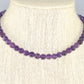 6mm Amethyst Crystal Choker Necklace