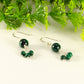 Genuine Malachite Dangle Earrings.