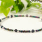 Black Freshwater Pearl and Seed Bead Anklet.