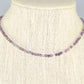 3mm Amethyst Crystal Choker Necklace