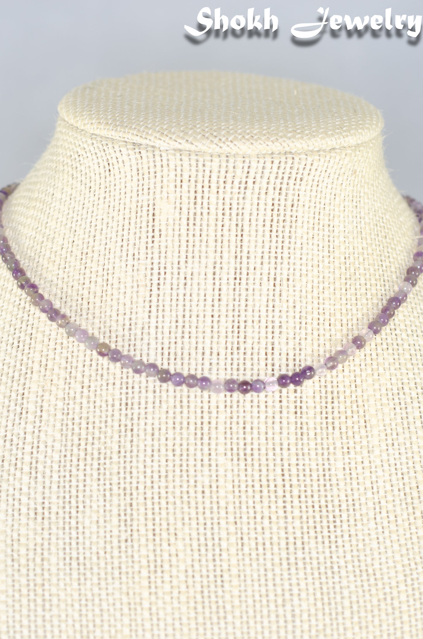 3mm Amethyst Crystal Choker Necklace