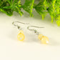 Small Natural Calcite Crystal Earrings for women.