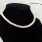 6mm Rose Quartz Crystal Choker Necklace