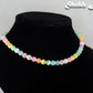 6mm Rainbow Selenite Beaded Choker Necklace