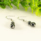 Small Natural Hematite Earrings for women.