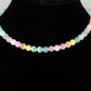 6mm Rainbow Selenite Beaded Choker Necklace