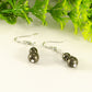 Small Natural Pyrite Earrings for women.